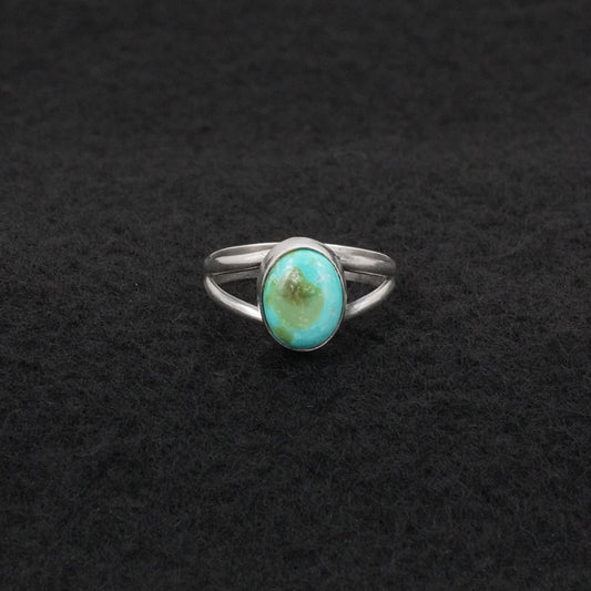 Rosemary Saunders Turquoise & Sterling Silver Ring Size 6