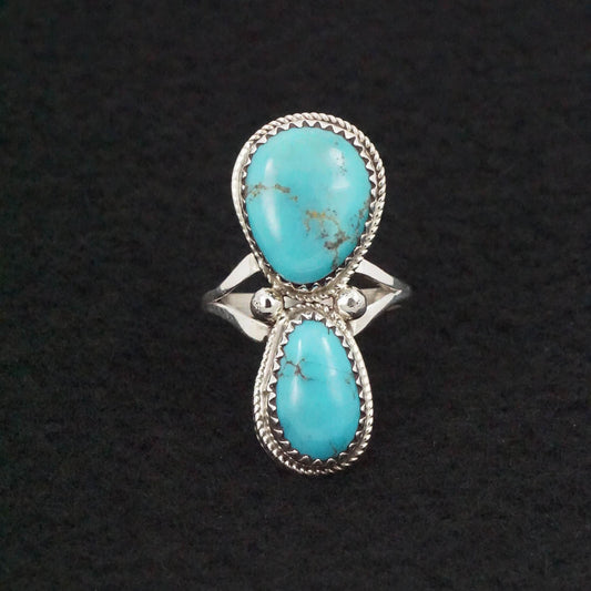 Ernest Hawthorne Turquoise & Sterling Silver Ring Size 7