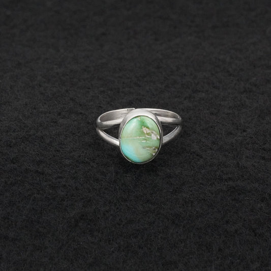 Rosemary Saunders Turquoise & Sterling Silver Ring Size 5