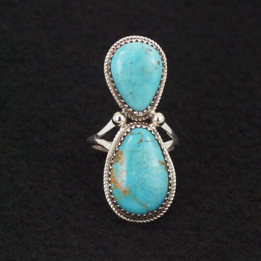 Ernest Hawthorne Turquoise & Sterling Silver Ring Size 7