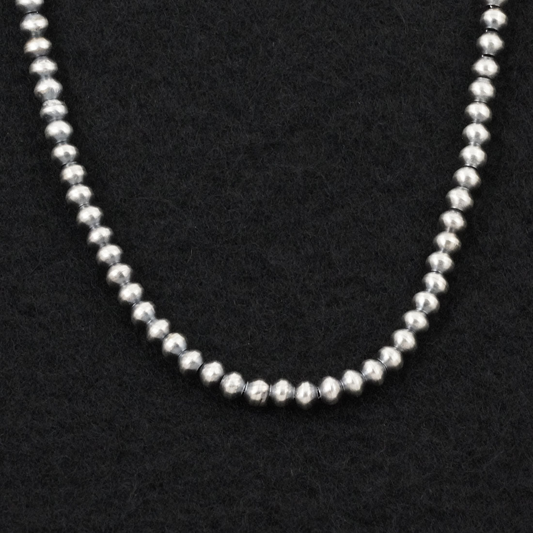 Dorinda Mariano Sterling Silver Navajo Pearl Necklace 18"