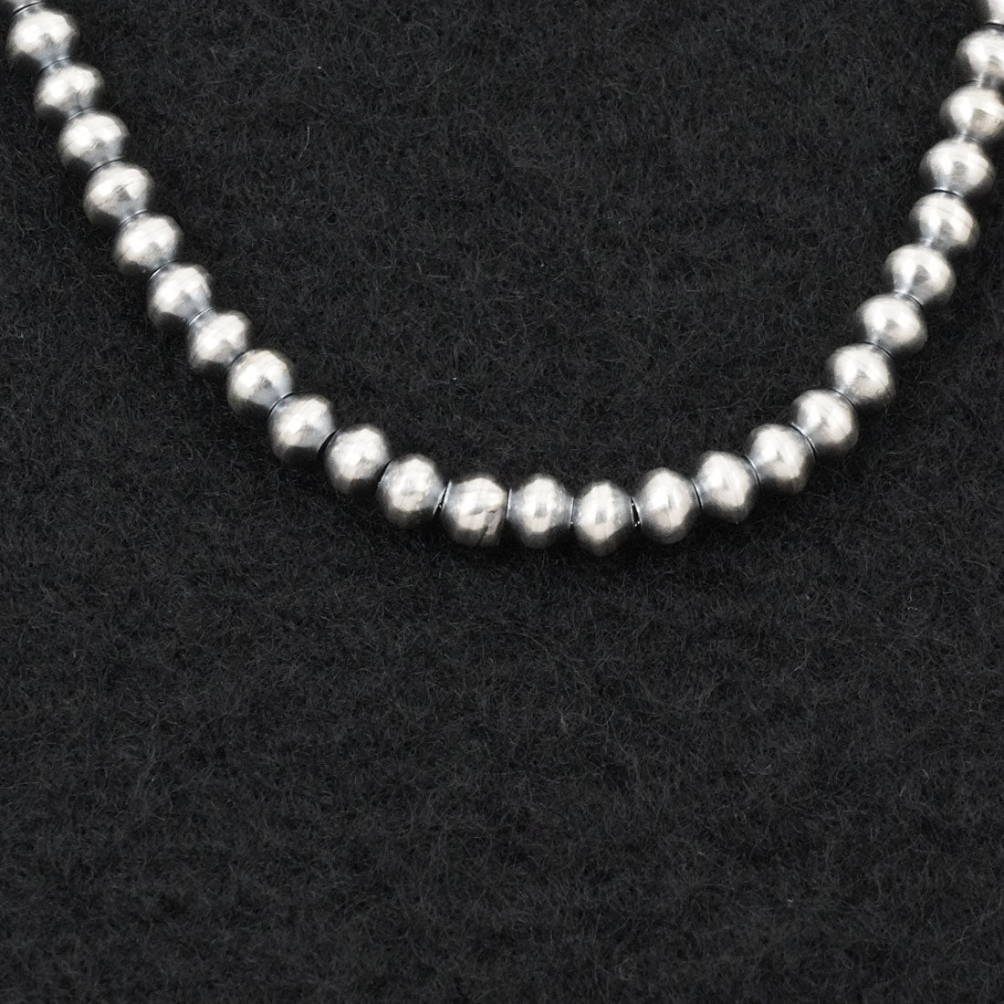 Dorinda Mariano Sterling Silver Navajo Pearl Necklace 18"