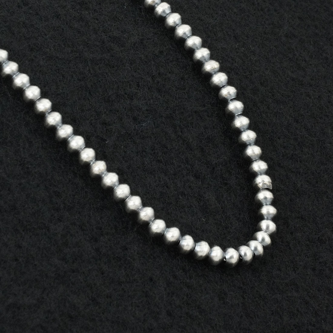 Dorinda Mariano Sterling Silver Navajo Pearl Necklace 18"