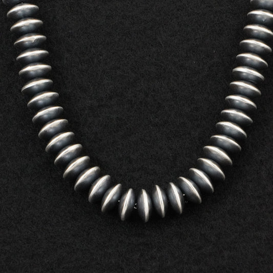 Bryannen Halwood Sterling Silver Navajo Pearl Necklace 22"