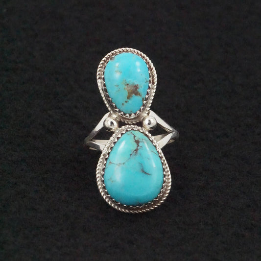 Ernest Hawthorne Turquoise & Sterling Silver Ring Size 7