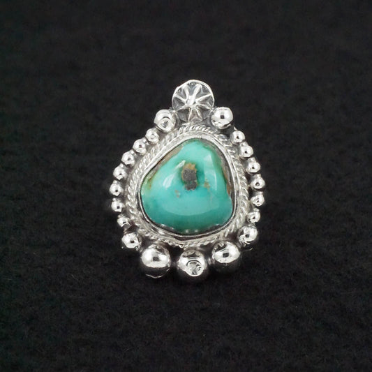 Randy Billy Turquoise & Sterling Silver Ring Size Adjustable