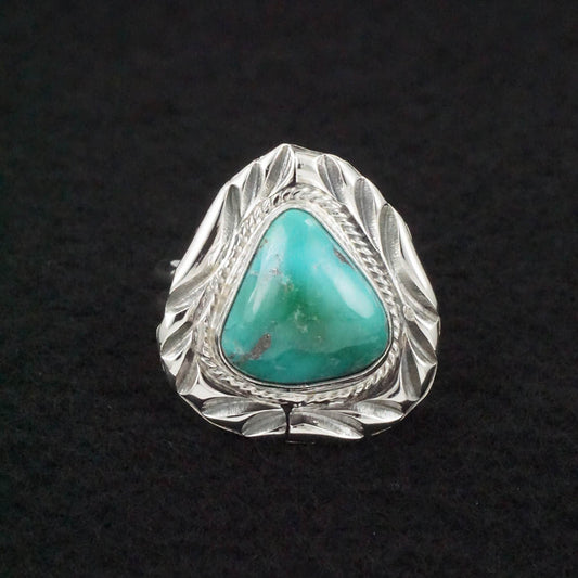 Randy Billy Turquoise & Sterling Silver Ring Size Adjustable