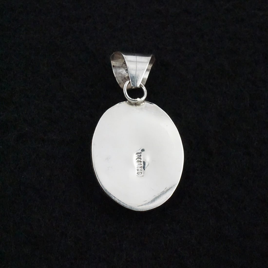 Ernest Hawthorne White Buffalo & Sterling Silver Pendant