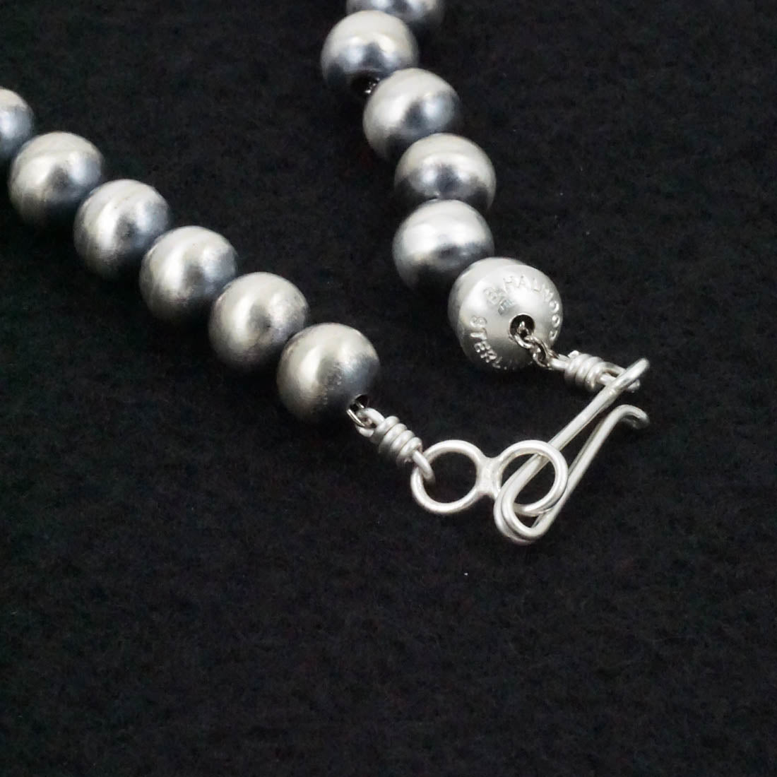 Bryannen Halwood Sterling Silver Navajo Pearl Necklace 30"