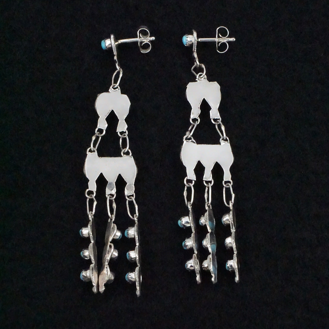 Waylon Johnson Turquoise & Sterling Silver Earrings