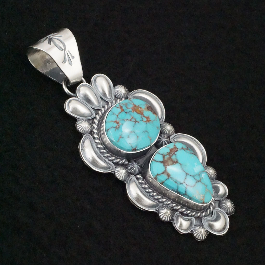 Raymond Delgarito Turquoise & Sterling Silver Pendant