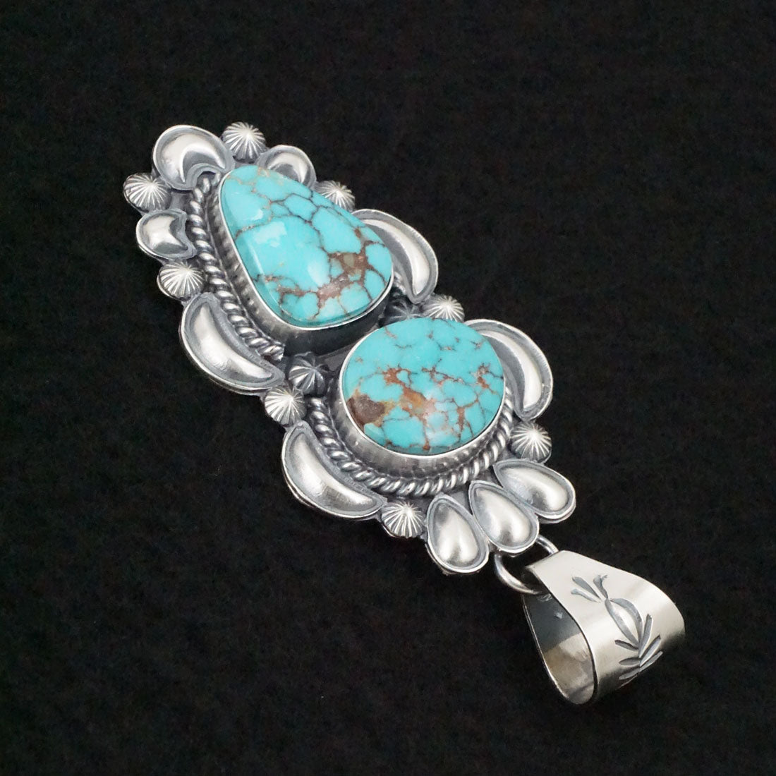 Raymond Delgarito Turquoise & Sterling Silver Pendant