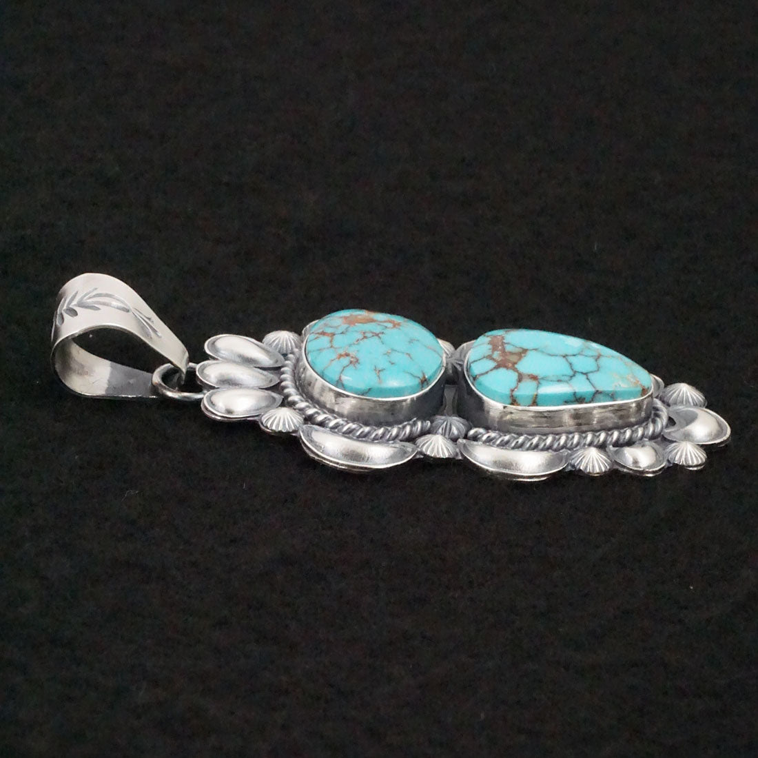 Raymond Delgarito Turquoise & Sterling Silver Pendant