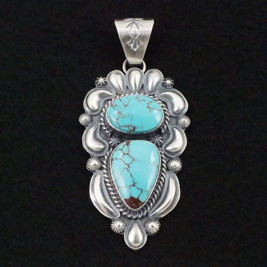 Raymond Delgarito Turquoise & Sterling Silver Pendant