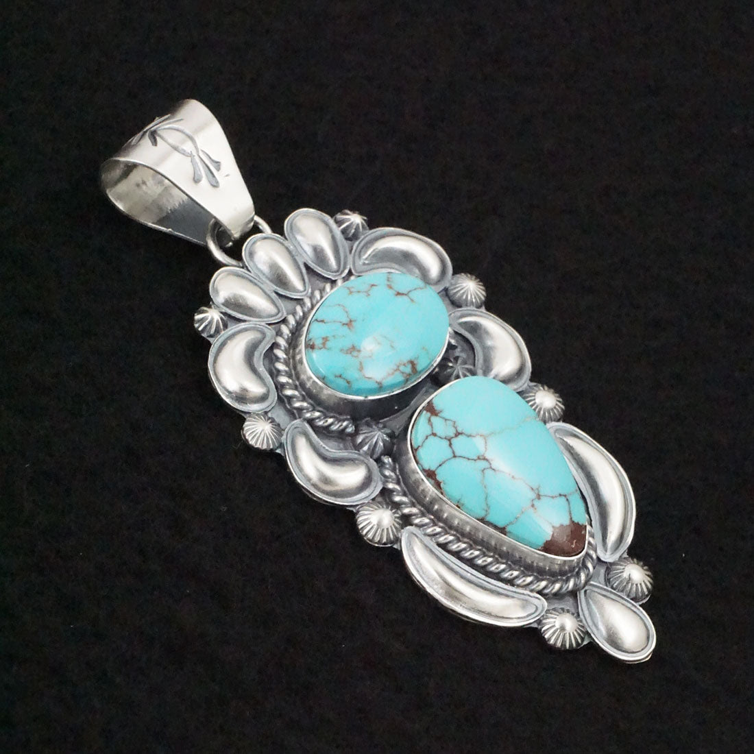 Raymond Delgarito Turquoise & Sterling Silver Pendant