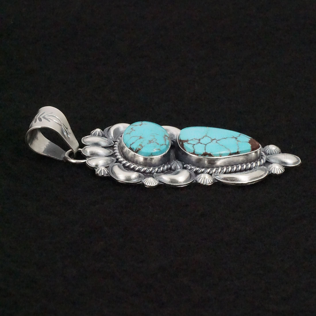 Raymond Delgarito Turquoise & Sterling Silver Pendant