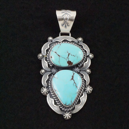 Raymond Delgarito Turquoise & Sterling Silver Pendant