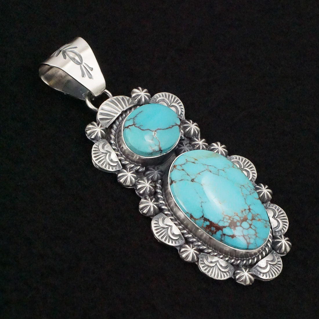 Raymond Delgarito Turquoise & Sterling Silver Pendant