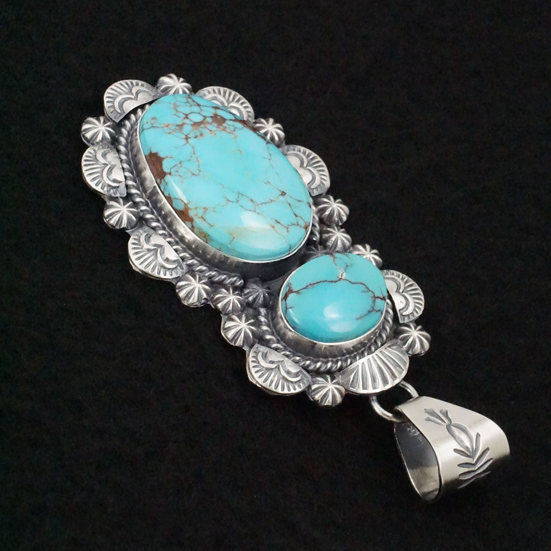 Raymond Delgarito Turquoise & Sterling Silver Pendant