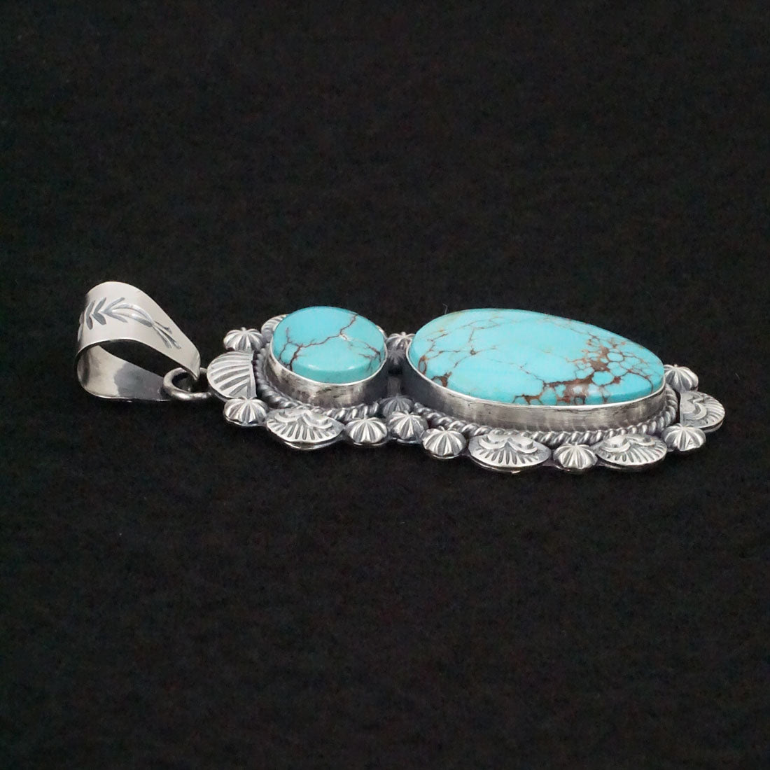 Raymond Delgarito Turquoise & Sterling Silver Pendant