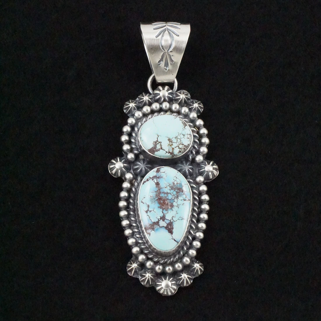 Raymond Delgarito Turquoise & Sterling Silver Pendant