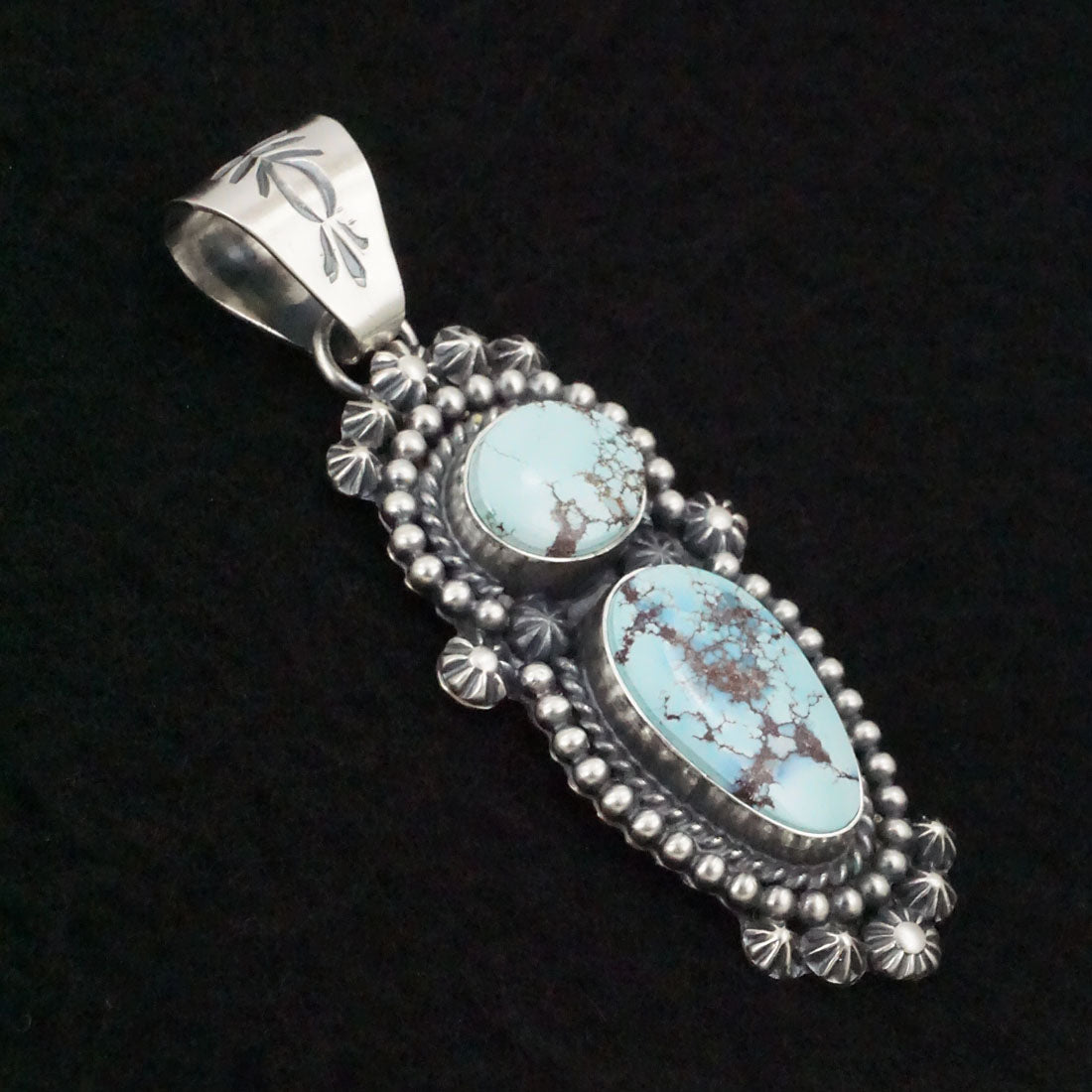 Raymond Delgarito Turquoise & Sterling Silver Pendant