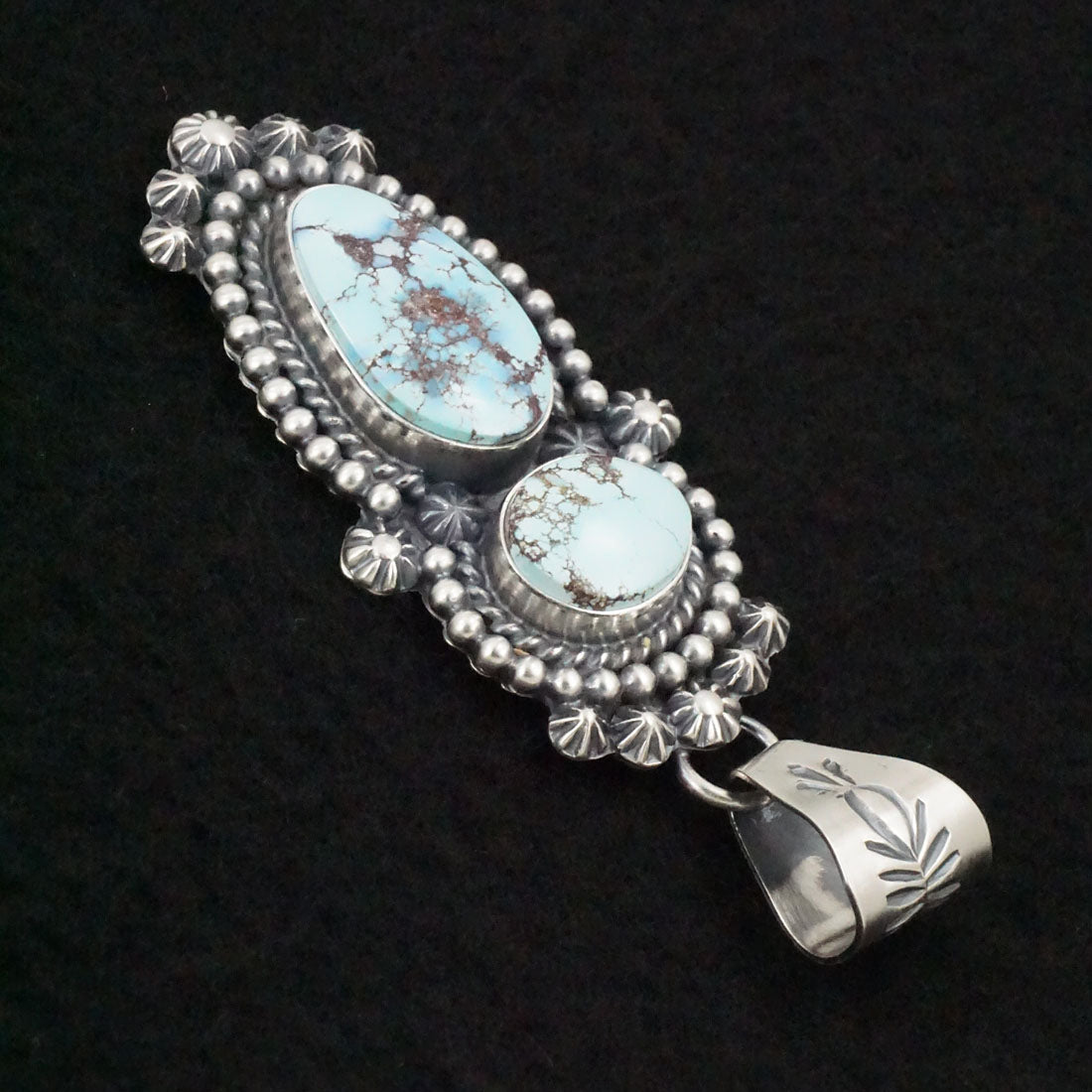 Raymond Delgarito Turquoise & Sterling Silver Pendant