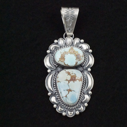 Raymond Delgarito Turquoise & Sterling Silver Pendant