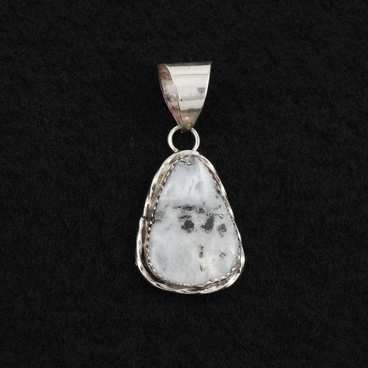 Ernest Hawthorne White Buffalo & Sterling Silver Pendant
