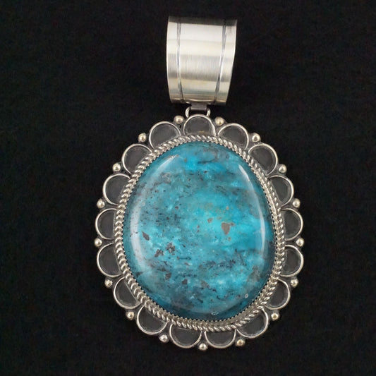 Leslie Nez Turquoise & Sterling Silver Pendant