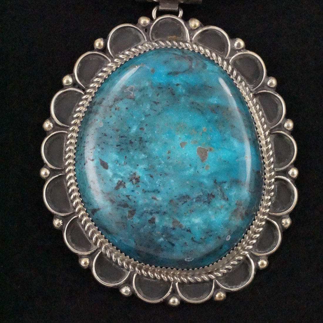 Leslie Nez Turquoise & Sterling Silver Pendant