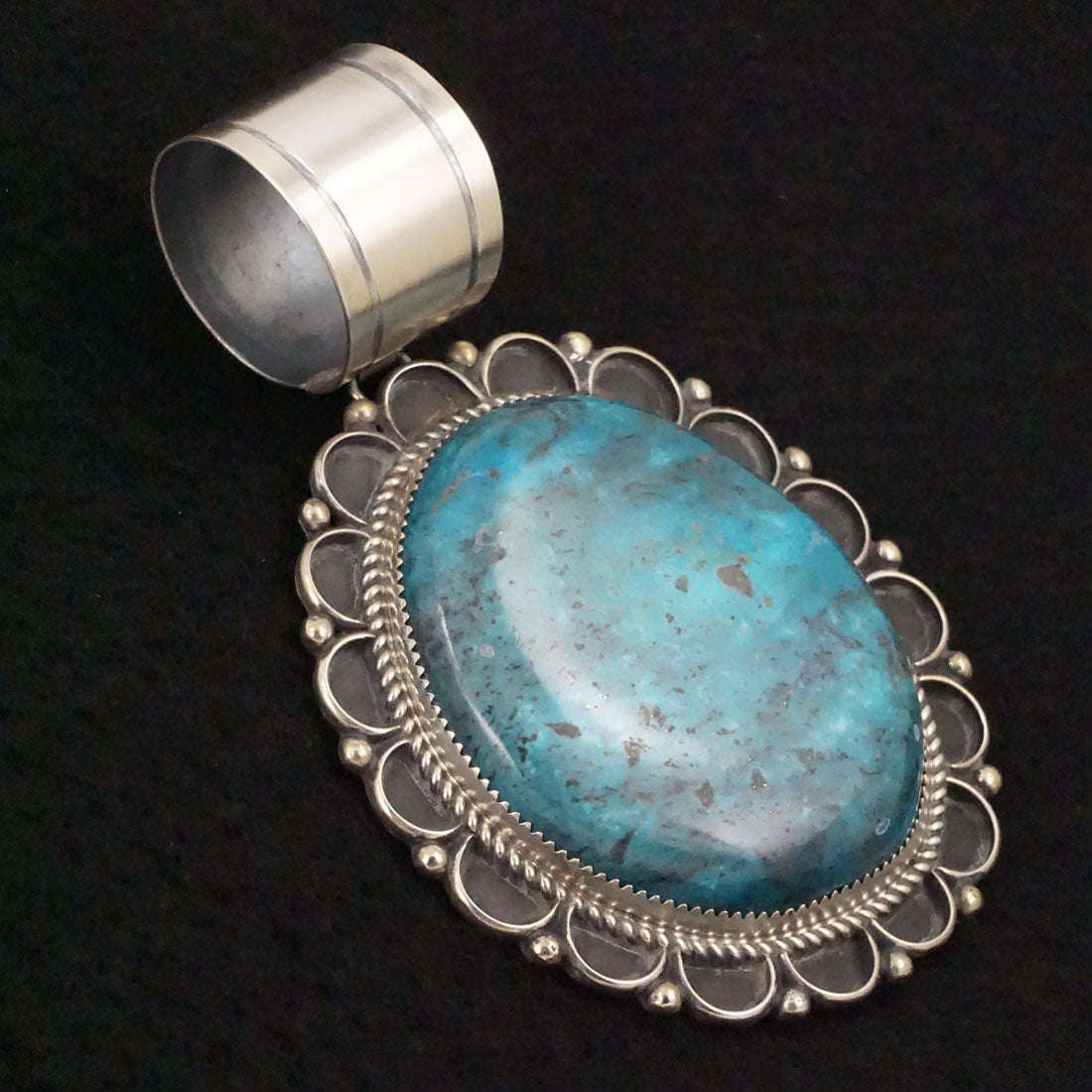 Leslie Nez Turquoise & Sterling Silver Pendant