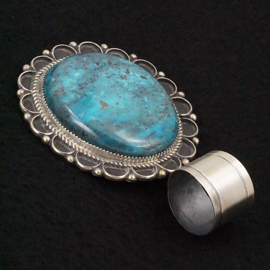 Leslie Nez Turquoise & Sterling Silver Pendant