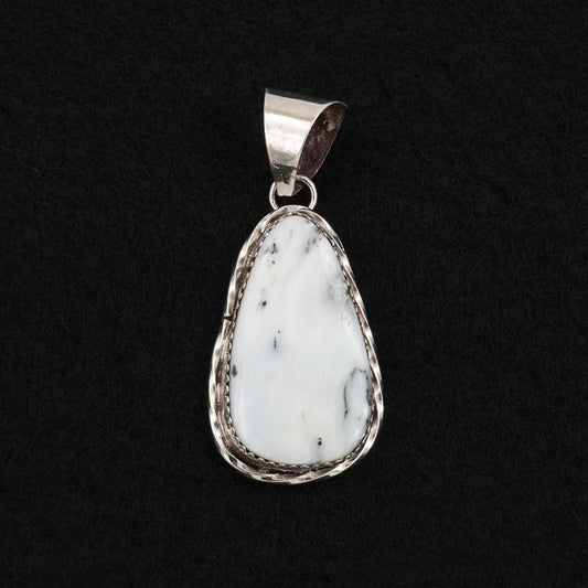 Ernest Hawthorne White Buffalo & Sterling Silver Pendant