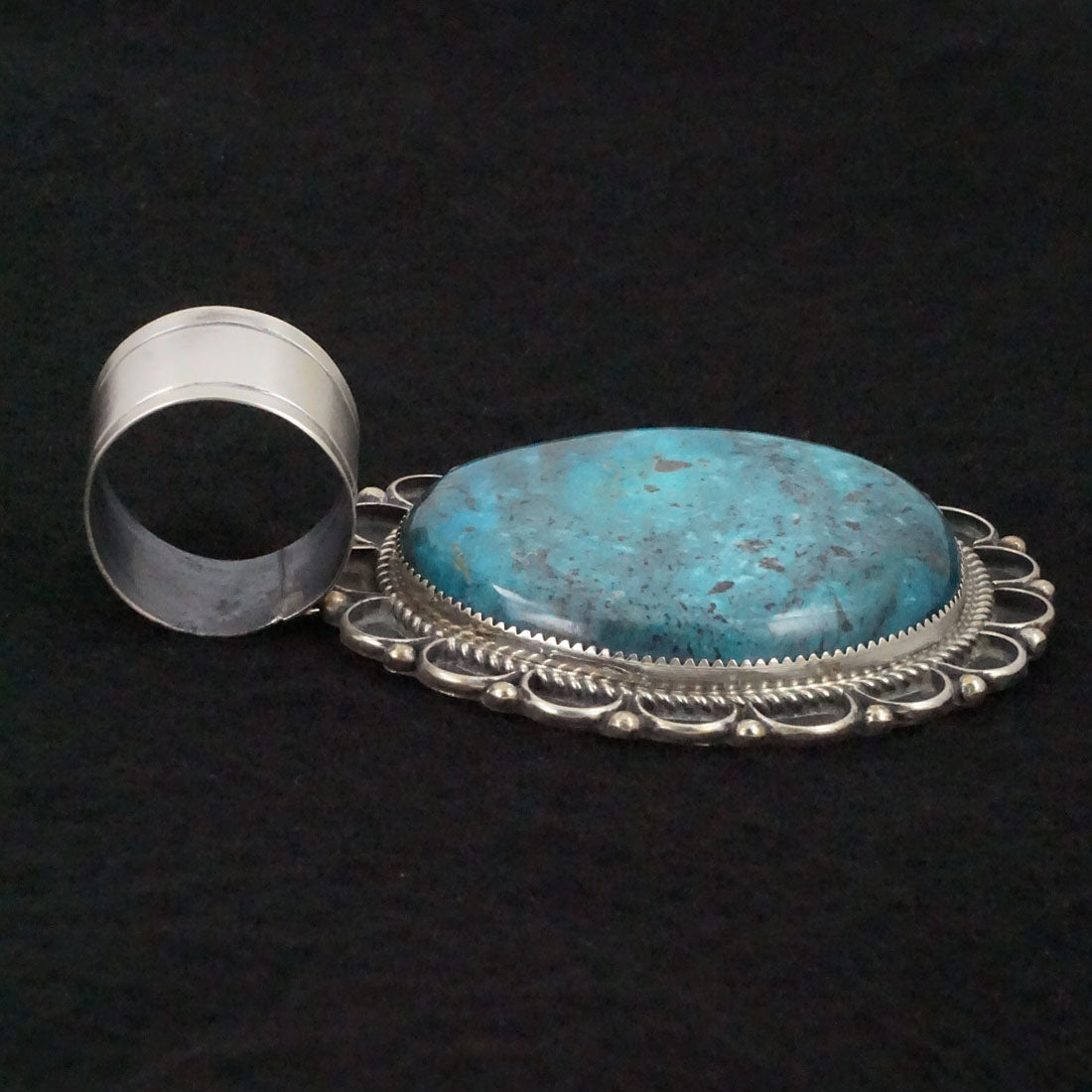 Leslie Nez Turquoise & Sterling Silver Pendant