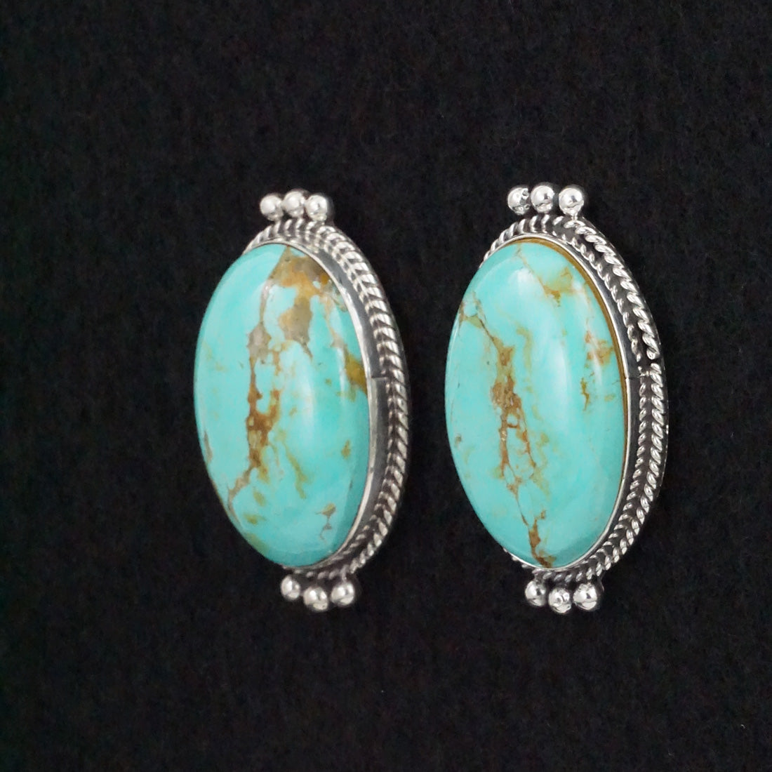 Rena Begay Turquoise & Sterling Silver Earrings