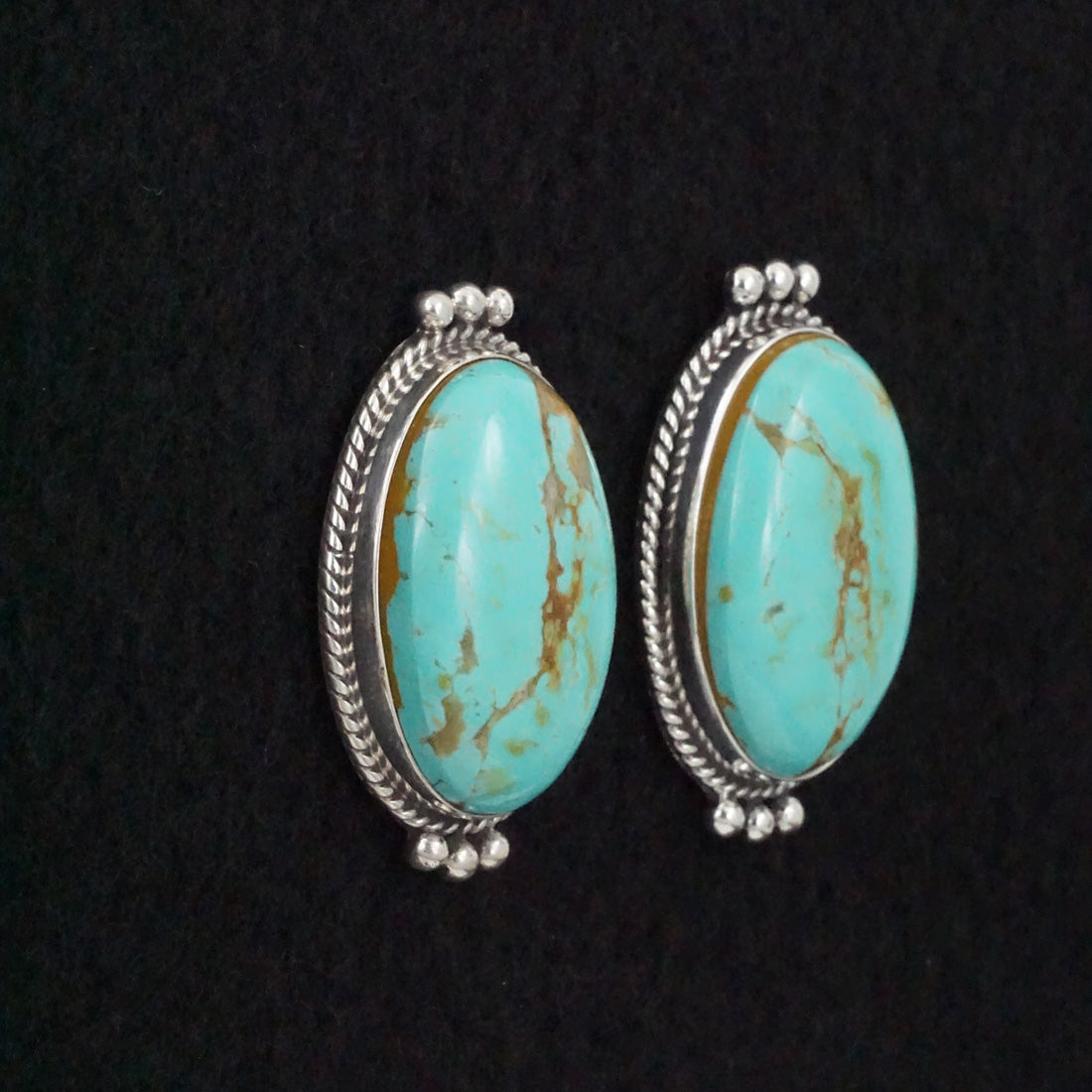 Rena Begay Turquoise & Sterling Silver Earrings