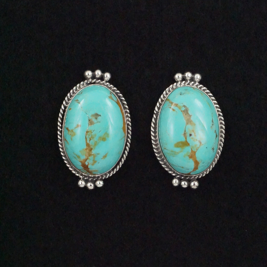 Rena Begay Turquoise & Sterling Silver Earrings