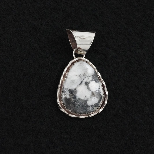 Ernest Hawthorne White Buffalo & Sterling Silver Pendant