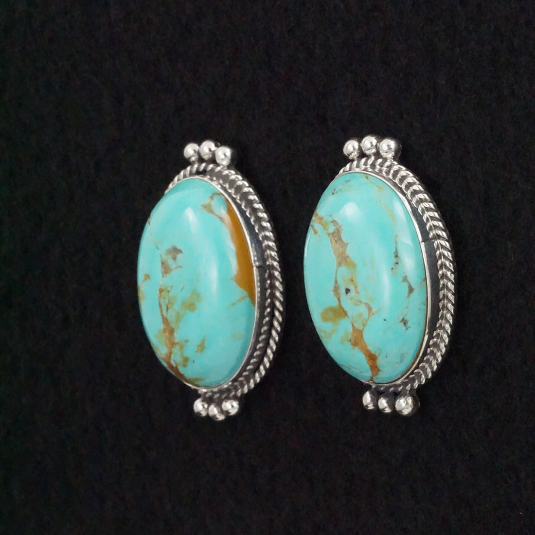 Rena Begay Turquoise & Sterling Silver Earrings