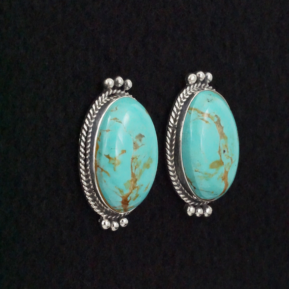 Rena Begay Turquoise & Sterling Silver Earrings