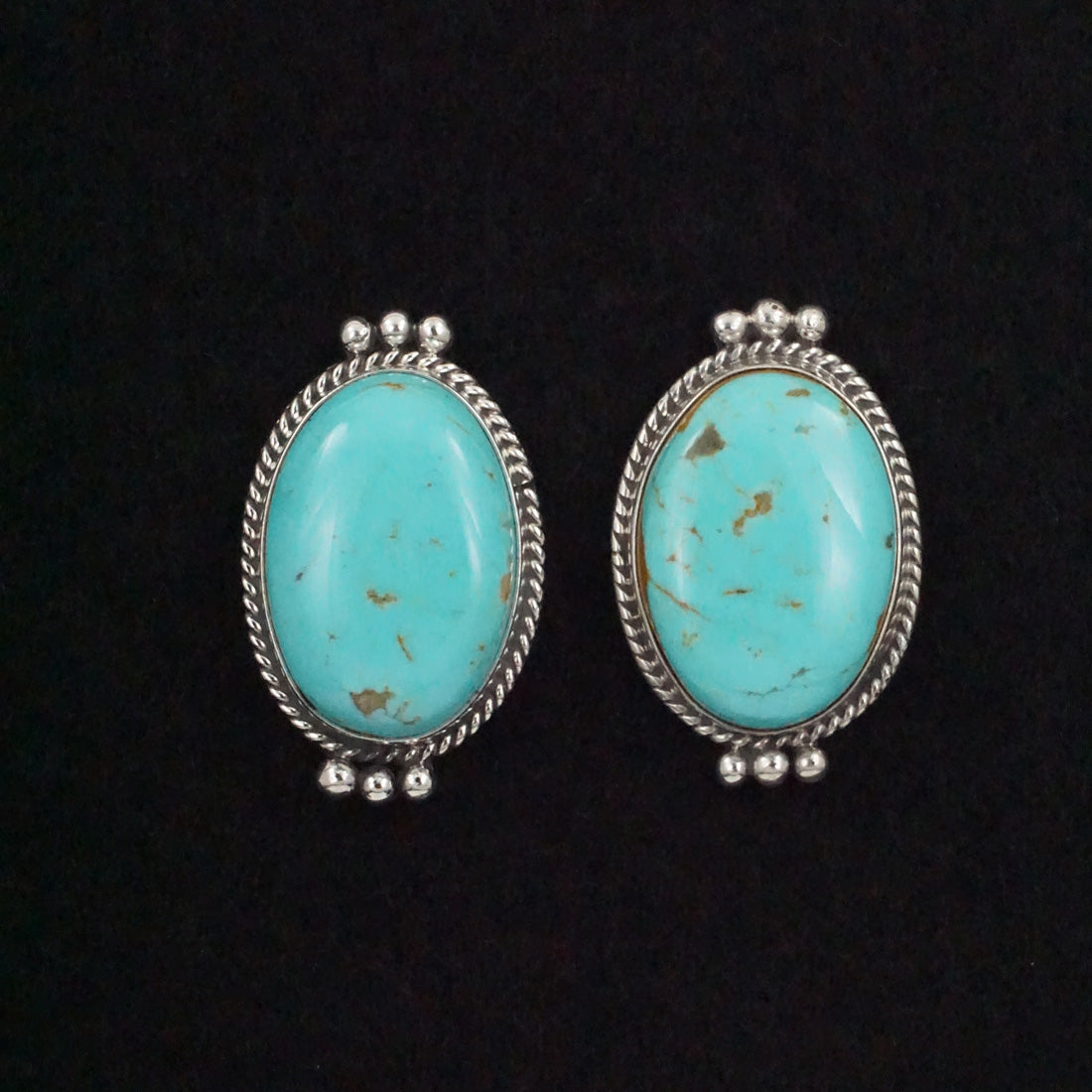 Rena Begay Turquoise & Sterling Silver Earrings