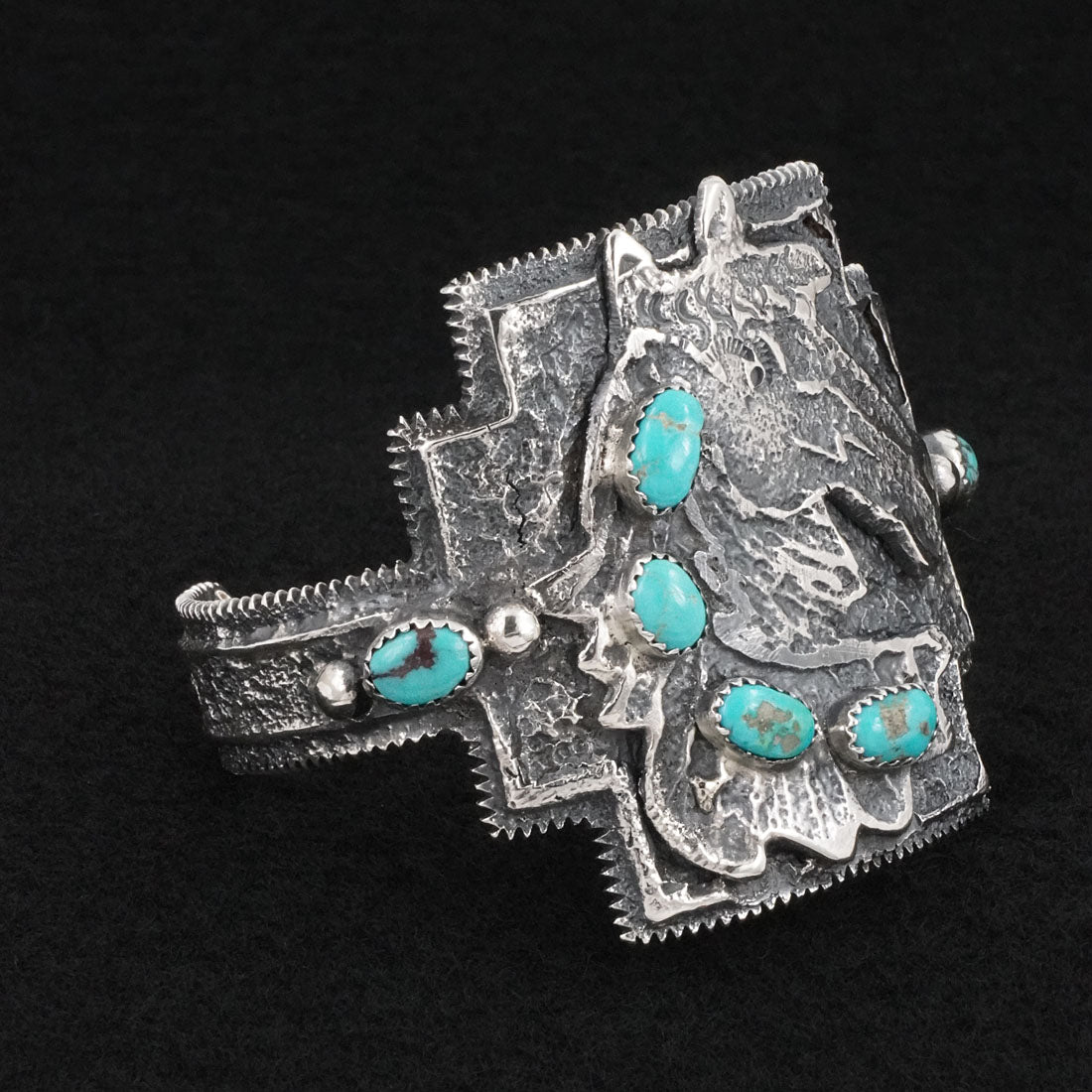 Delbert Arviso Turquoise & Sterling Silver Bracelet