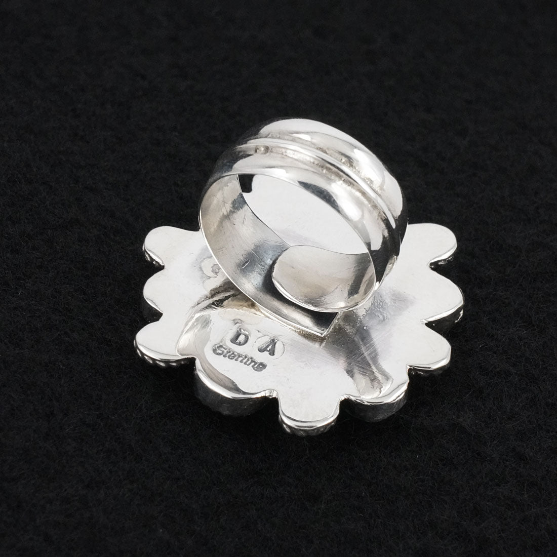 Delbert Arviso Turquoise & Sterling Silver Ring Adjustable