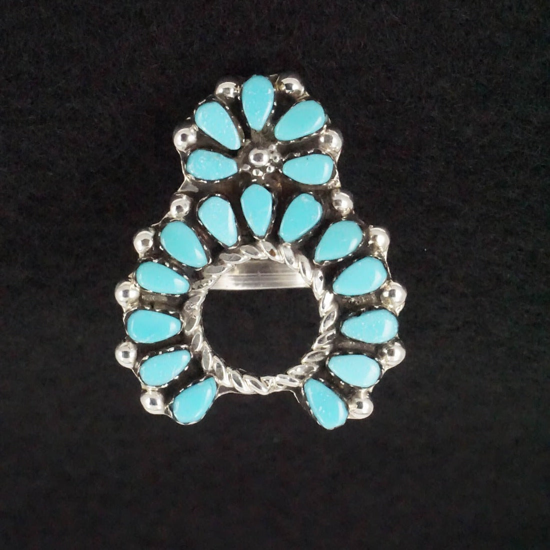 Vangie Tsabetsaye Turquoise & Sterling Silver Ring Size 6.75