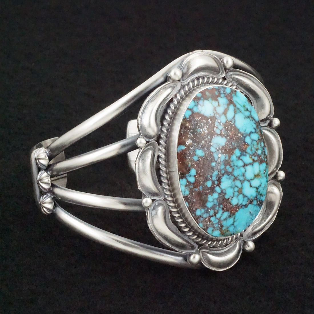 Raymond Delgarito Turquoise & Sterling Silver Bracelet