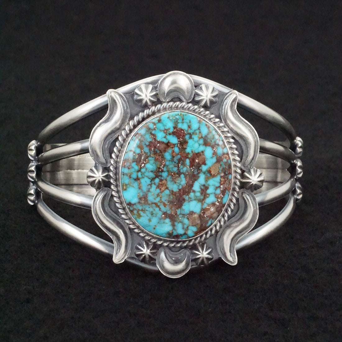 Raymond Delgarito Turquoise & Sterling Silver Bracelet