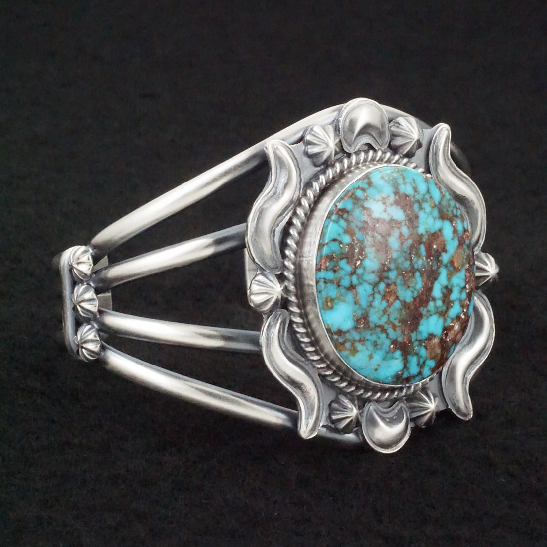 Raymond Delgarito Turquoise & Sterling Silver Bracelet