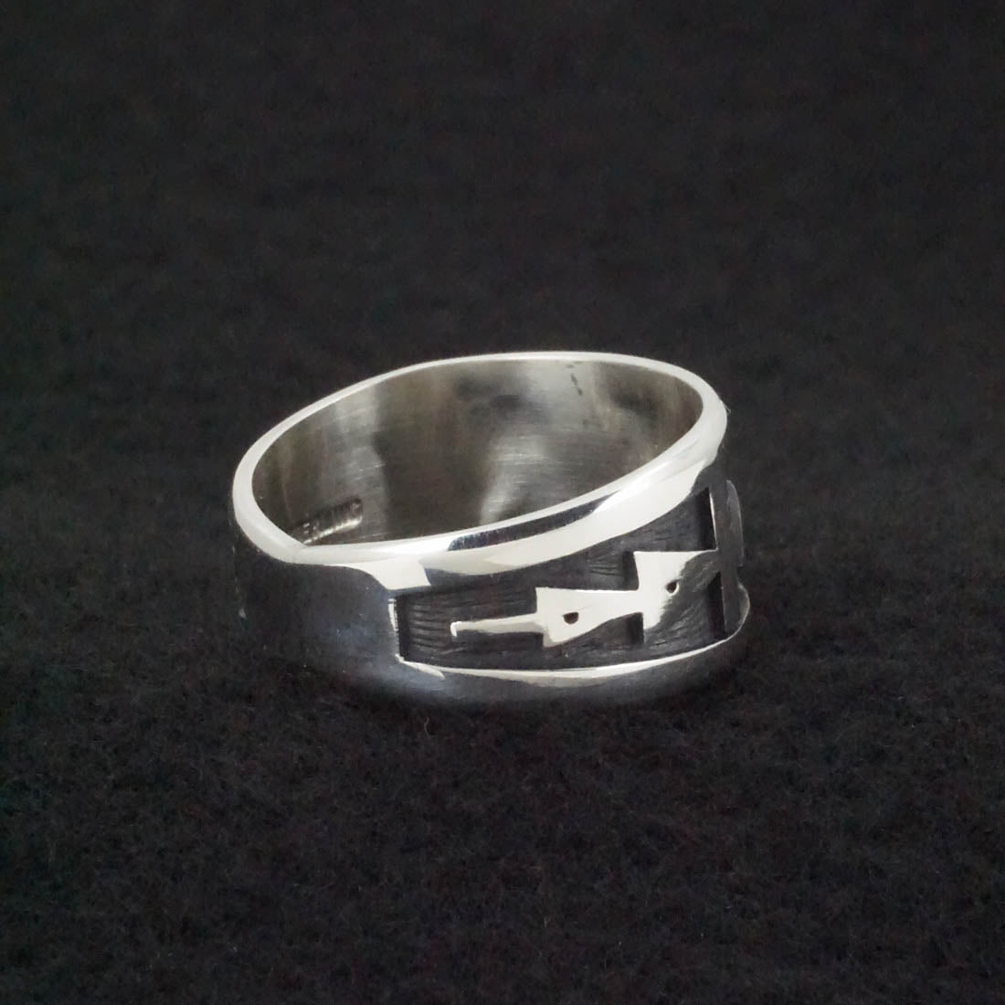 Timothy Mowa Sterling Silver Ring Size 12