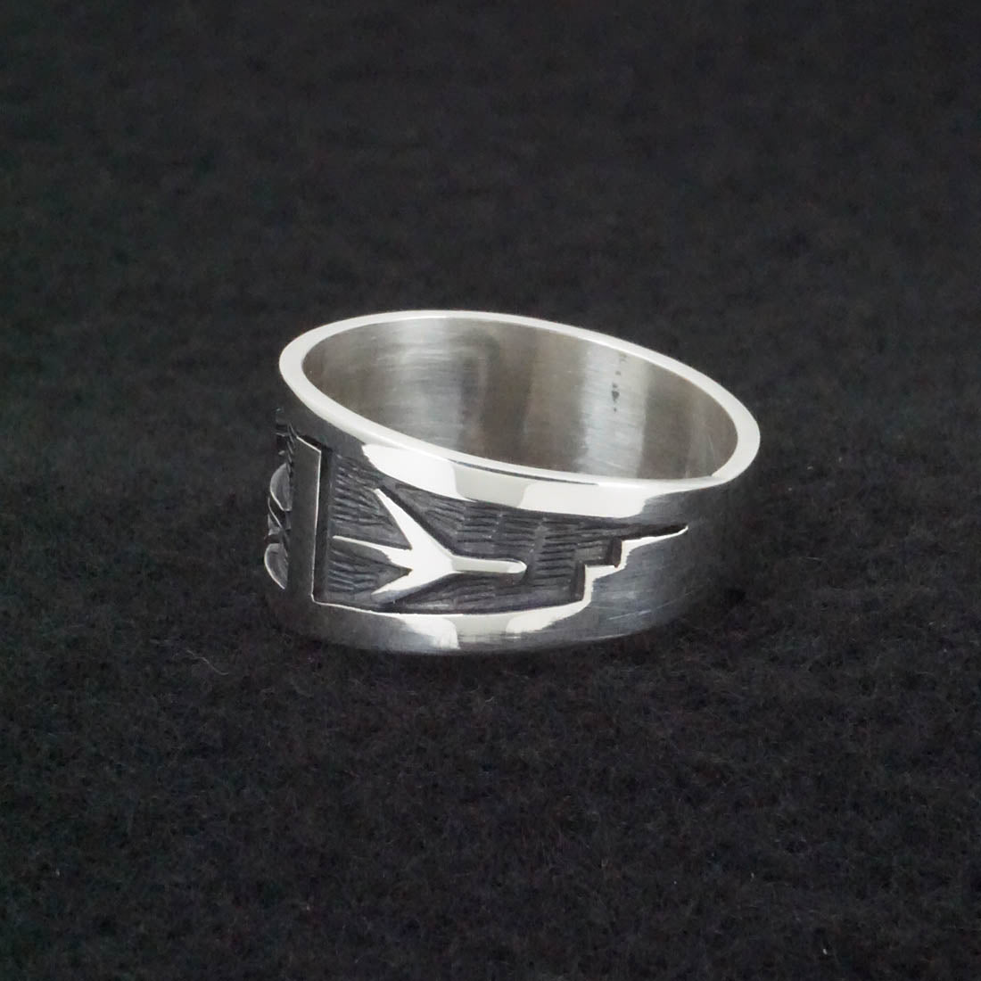 Timothy Mowa Sterling Silver Ring Size 12